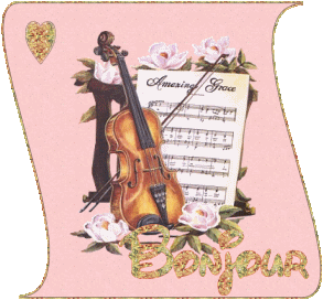 Gifs animés bonjour musique